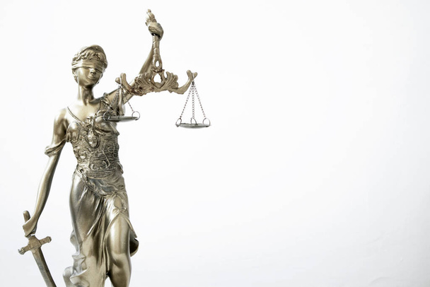 Adalet heykeli sembolü, yasal hukuk kavramı görüntü - Fotoğraf, Görsel