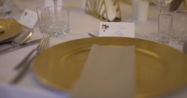 Luxusní zdobený stůl před akcí Party - Záběry, video