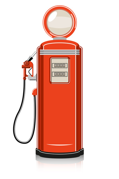 Retro Gas Pump - Vector, Image