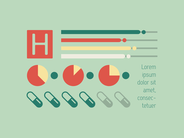 Medical Infographic Elements. - Vector, Imagen