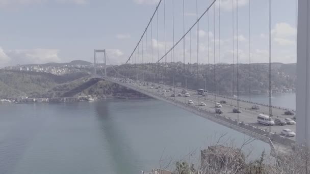 Boğaz Köprüsü ve trafik - Video, Çekim