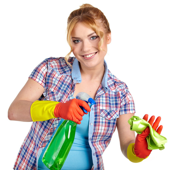 Housewife cleaning - Valokuva, kuva