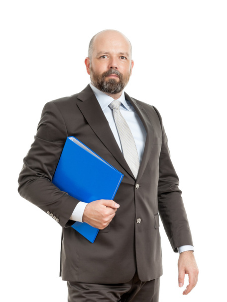 Business man with folder - Фото, зображення