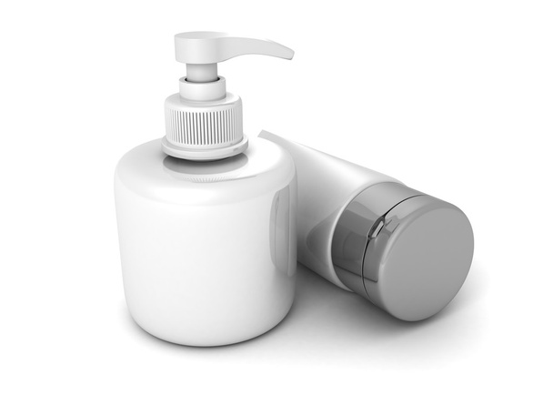 Cosmetics container and bottle - Photo, image