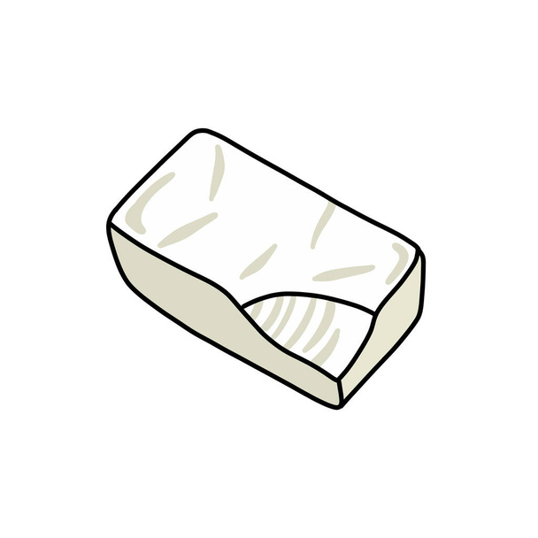 icône de doodle fromage à la crème, illustration vectorielle - Vecteur, image