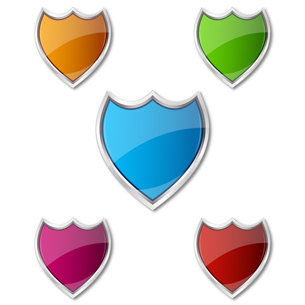 Colorful shields - Φωτογραφία, εικόνα
