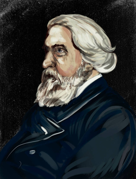 van Turgenev is a Russian realist writer, poet, publicist, playwright, prose writer, translator. One of the classics of Russian literature - Photo, Image