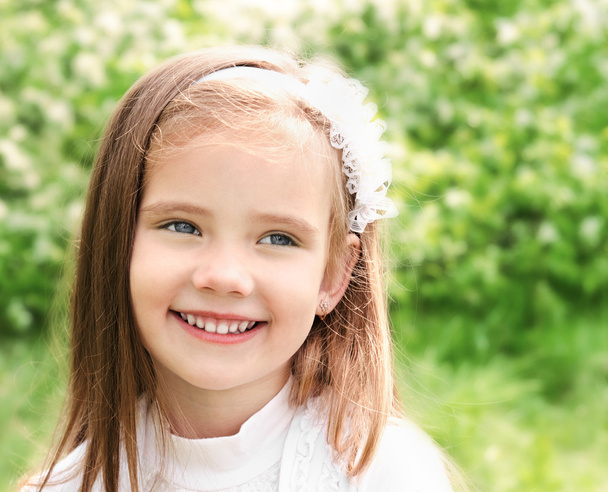 Portrait of adorable smiling little gir - Fotografie, Obrázek