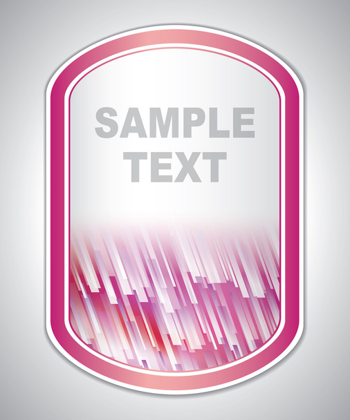 Etiqueta de laboratorio médico blanco-púrpura abstracta
 - Vector, imagen