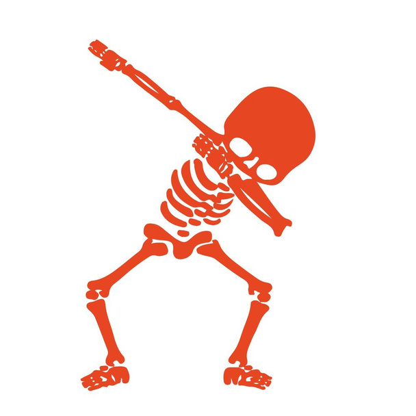 Esquilos de esqueleto, um grupo de esqueletos fazendo dab - Vetor, Imagem