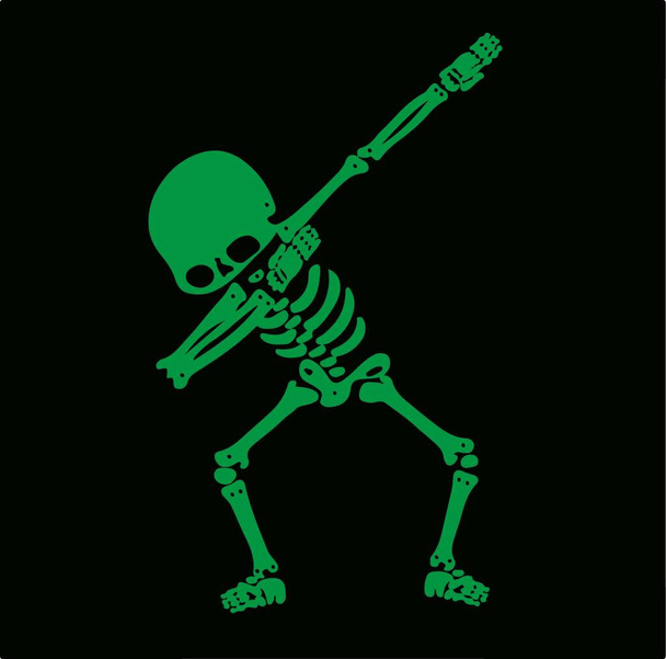 Szkielet dabbing, grupa szkieletów robi dab - Wektor, obraz