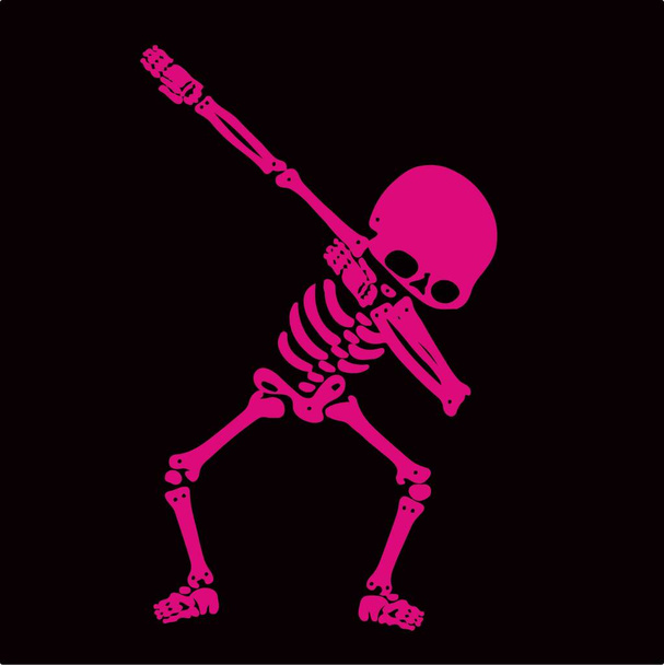 Skeletttupfen, eine Gruppe von Skeletten tupft - Vektor, Bild