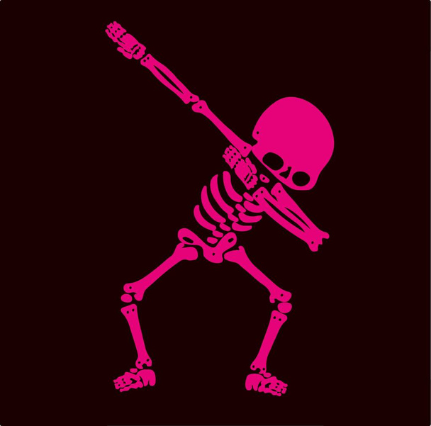 Skeleton dabbing, a  group of Skeletons doing dab - Vector, Image