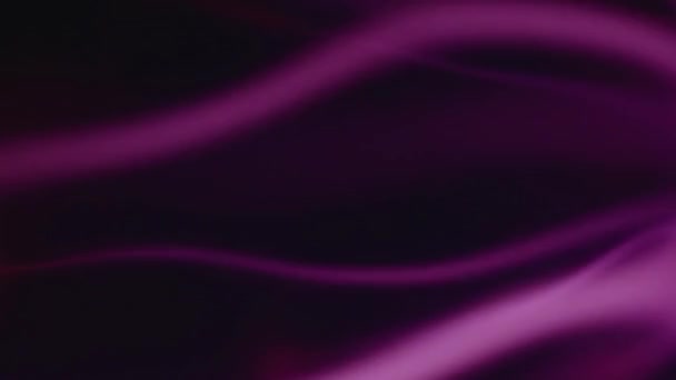 Abstraktní zářící pozadí s purpurovými neonovými vlnami vyzařovanými elektrickou plazmovou koulí - Záběry, video