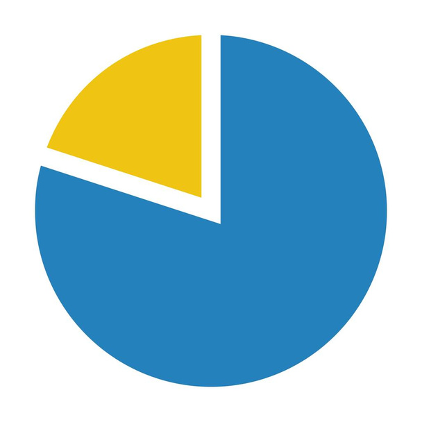 Pie kaavio kuvake vektori kaavio symboli big data analytiikka raportit ja tilastot tiedot tasainen väri kuva - Vektori, kuva