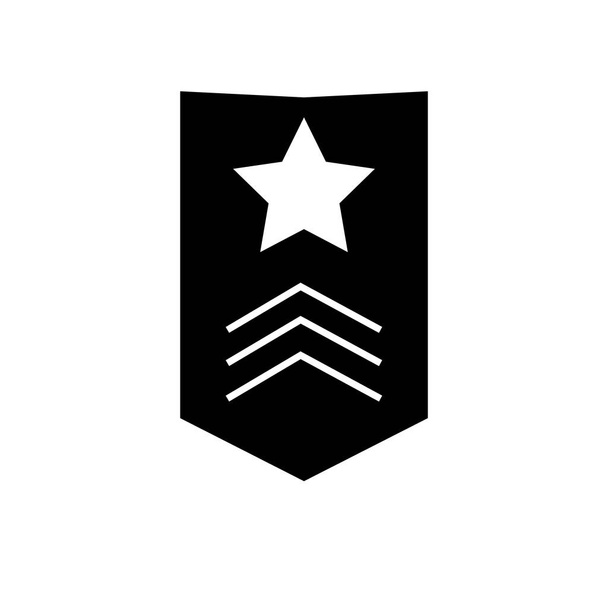 militaire rang illustration icône logo modèle - Photo, image