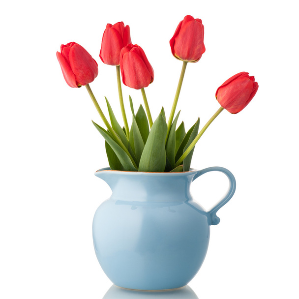 Tulips in jar - Foto, Bild
