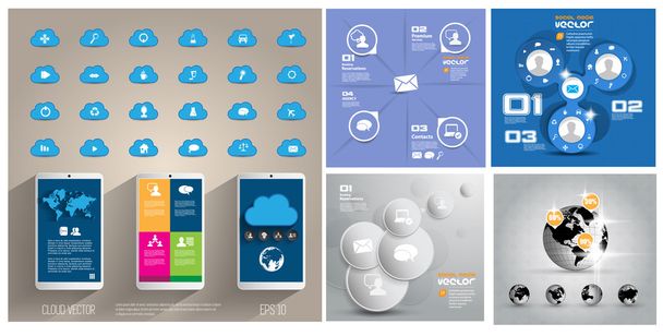 Cloud Computing-Konzept - Vektor, Bild