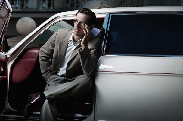 Handsome man sitting in the car - Fotografie, Obrázek