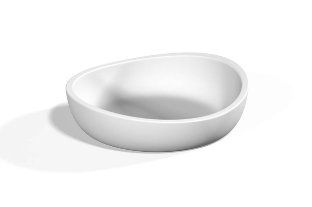 Mockup prato de sabão isolado no fundo branco - renderização 3d - Foto, Imagem