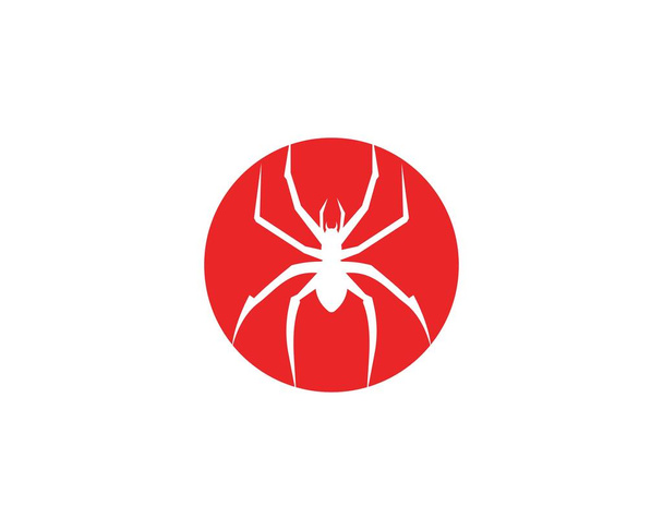 Spider logo plantilla vector icono ilustración diseño - Vector, imagen