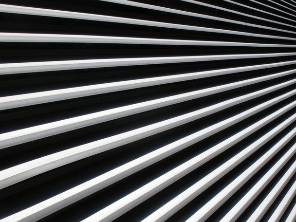 Industrial metallic background with lines or bars - Zdjęcie, obraz