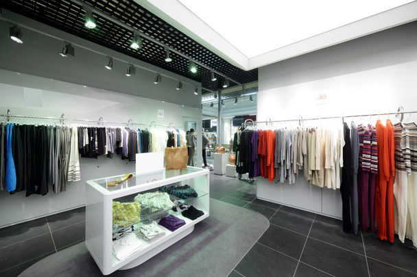 brand new interior of cloth store - Φωτογραφία, εικόνα