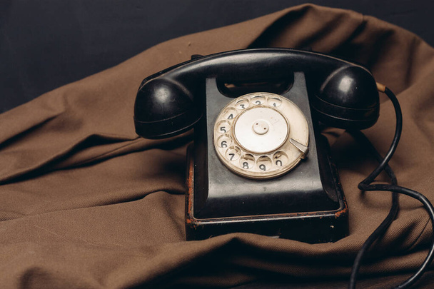 старый ретро-телефон технологии вызова ностальгии связи - Фото, изображение