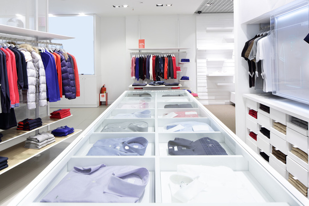 brand new interior of cloth store - Photo, Image