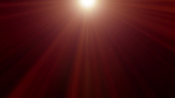 Ακτίνες φωτός στο κέντρο Κορυφαίο αποτέλεσμα. Αφηρημένη χρυσή κίτρινη πορτοκαλί Λαμπερή δέσμη φωτός. 4K χωρίς ραφή δέσμη φωτός ακτίνων βρόχου animation. Χρυσό φως φωτοβολίδα λάμπει στην κορυφή σε μαύρο φόντο για επικάλυψη. - Πλάνα, βίντεο