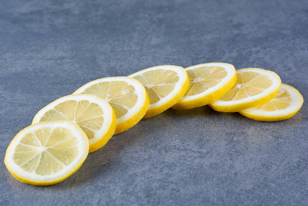 Fresh citrus fruits background. Healthy eating concept  - Fotó, kép