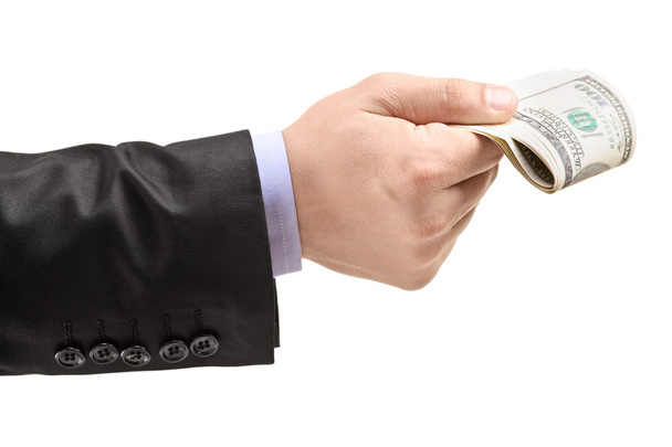 Male hand oferring money - Fotó, kép