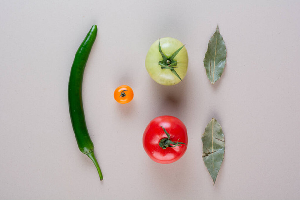 fresh vegetables on a white background - Фото, изображение