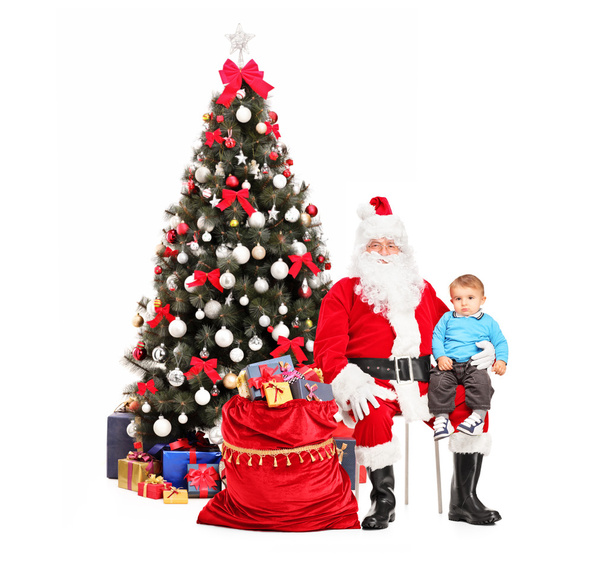 Santa Claus and child - Foto, imagen