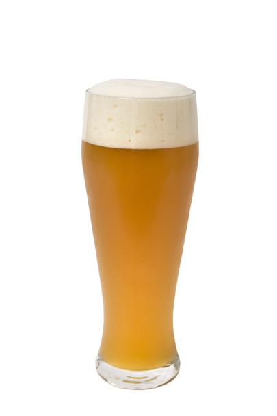 Bavyera oktoberfest bira cam üzerine beyaz izole - Fotoğraf, Görsel