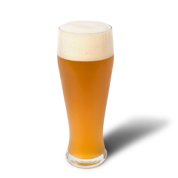 Баварский Октоберфест бокал пива изолирован на белом
 - Фото, изображение