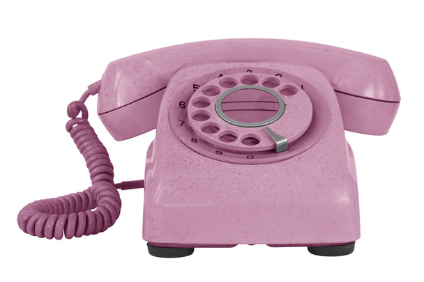 starý telefon izolovaných na bílém - Fotografie, Obrázek