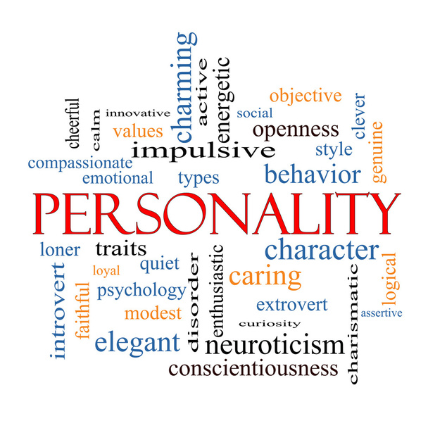 Personality Word Cloud Concept - Photo, Image