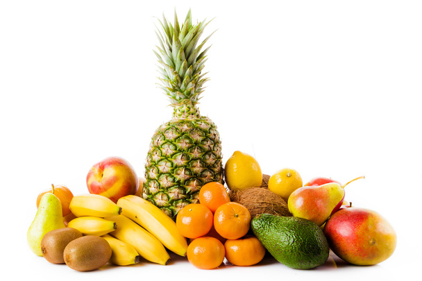 Conjunto de diferentes frutas frescas
 - Foto, Imagem