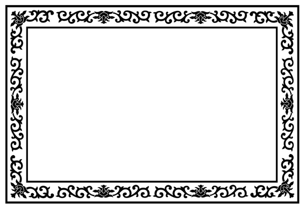 marco de borde floral - Vector, imagen