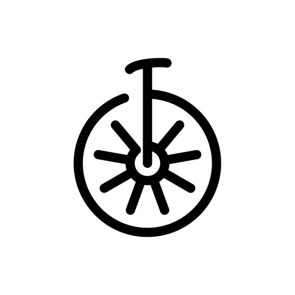 kerékpár kerékpáros közlekedés ikon vázlatos stílusban - Vektor, kép