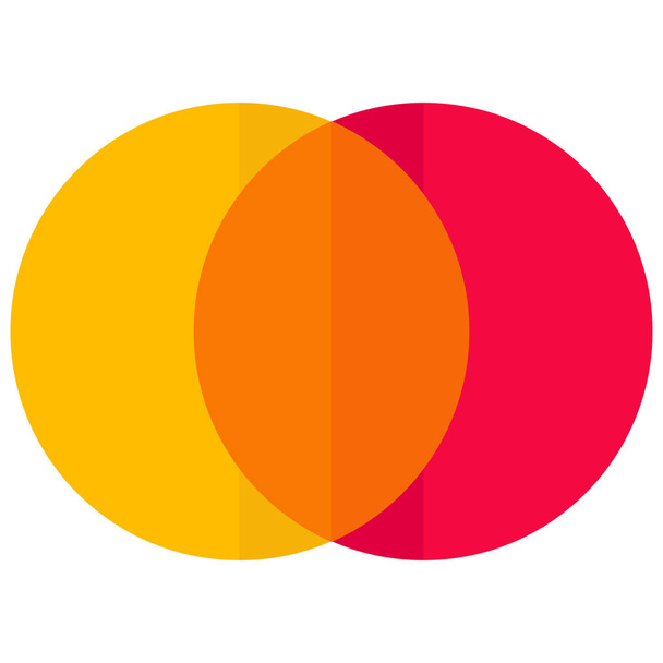 colour overlap rgb icon in Flat style - Vector, Image