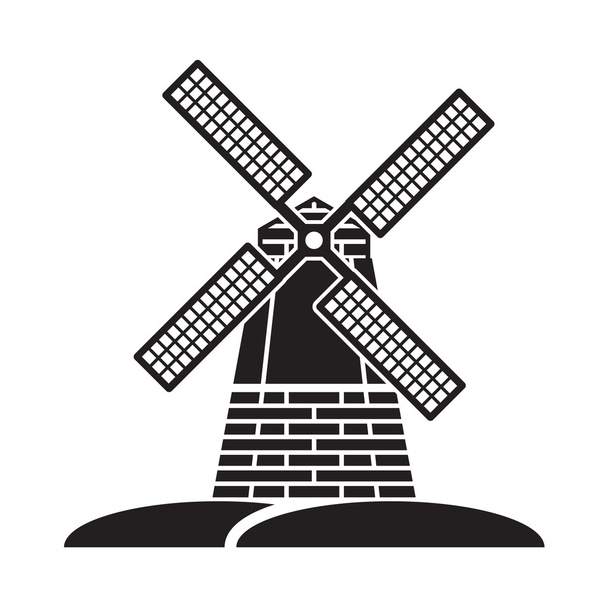 moulin à vent - Vecteur, image