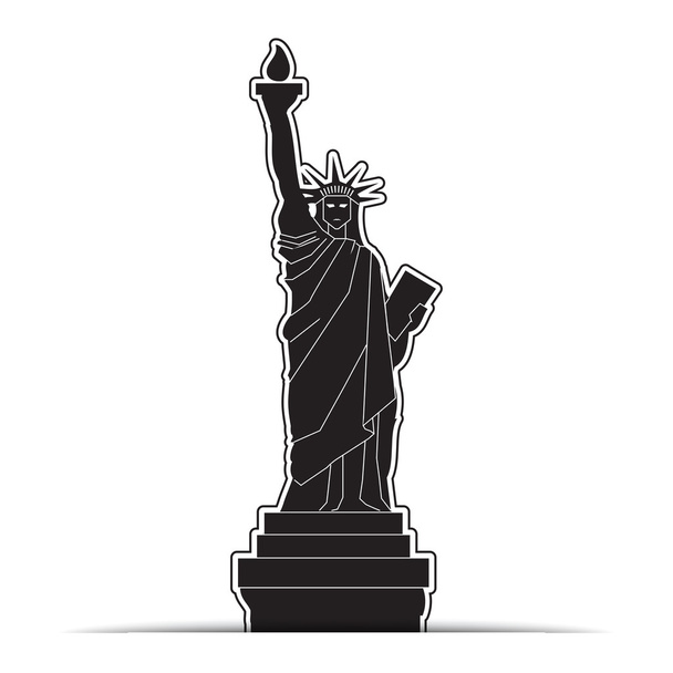 Statue of Liberty Icons, symbol - Vector, Image