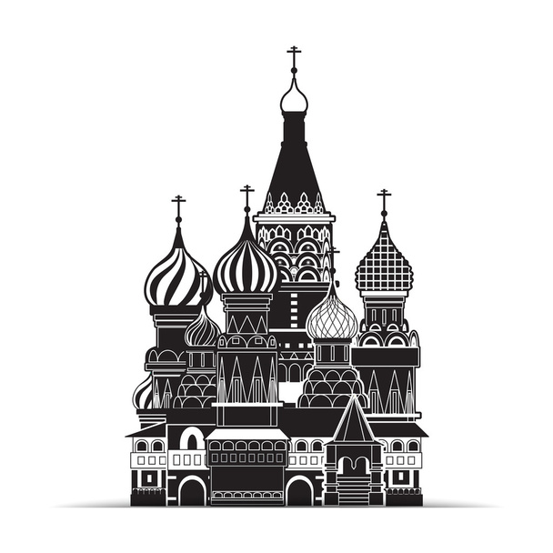 Βασιλικός Καθεδρικός ναός, Μόσχα, σύμβολο του φορέα - Διάνυσμα, εικόνα