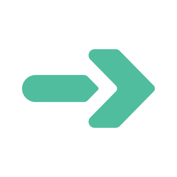 arrow direction pointer icon in Flat style - Vector, Image