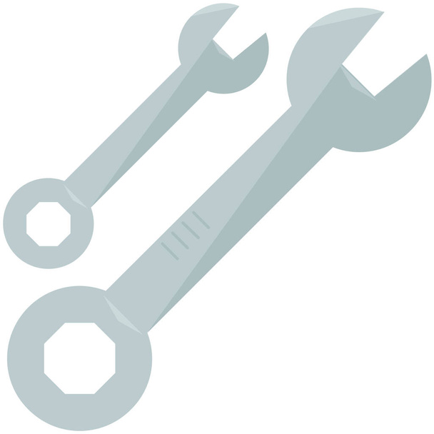 automechanická ikona údržby v plochém stylu - Vektor, obrázek