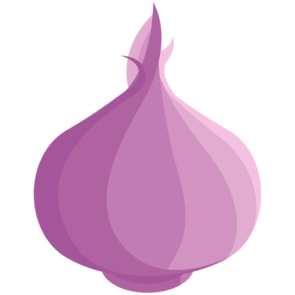 onion cooking food icon in Isometric style - Vektor, obrázek