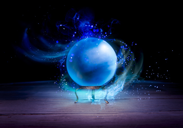 Bola de cristal do caixa da fortuna
 - Foto, Imagem