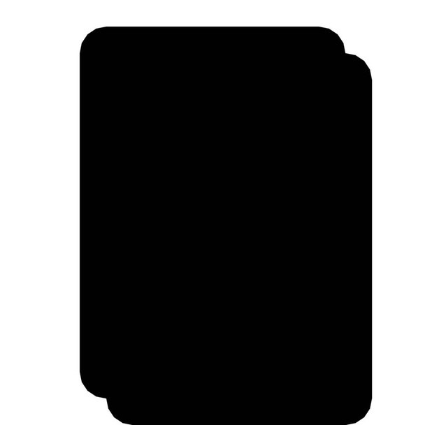 azonosító útlevél ikon kitöltve körvonalazott stílusban - Vektor, kép